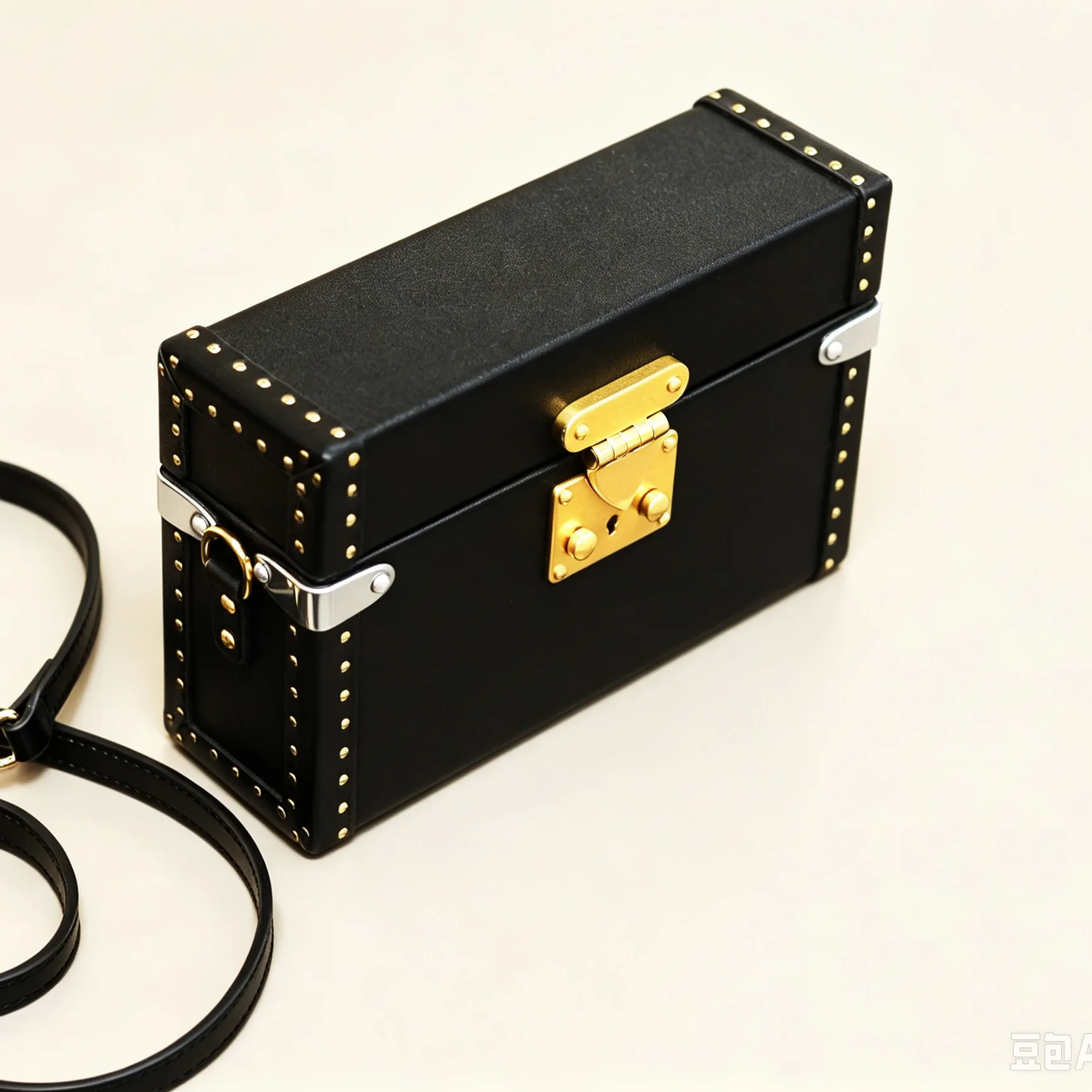 Heritage Box Bag, black three-quarter view