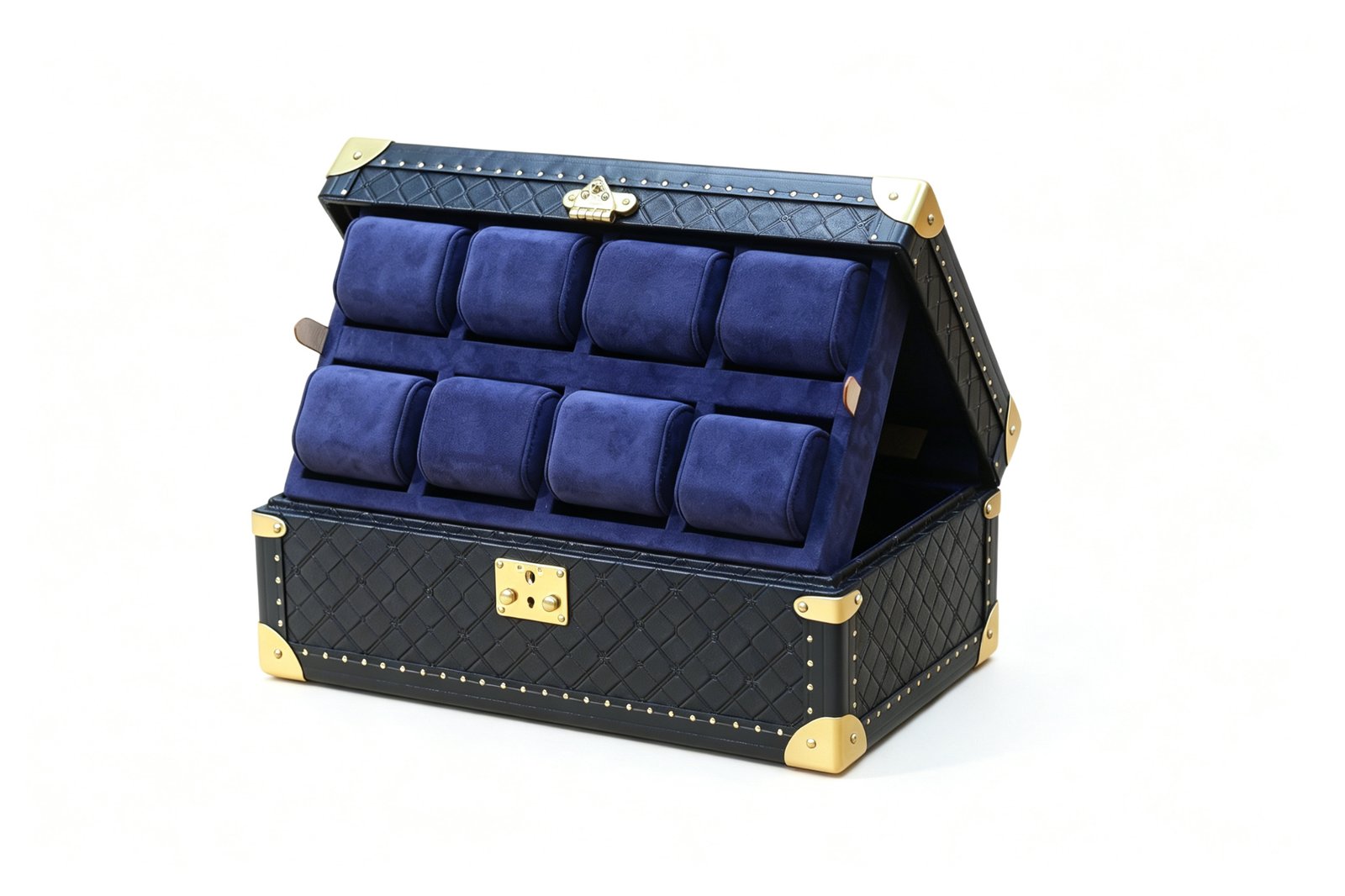 8 Slots Watch Case | Handmade Watch Box - Image 4