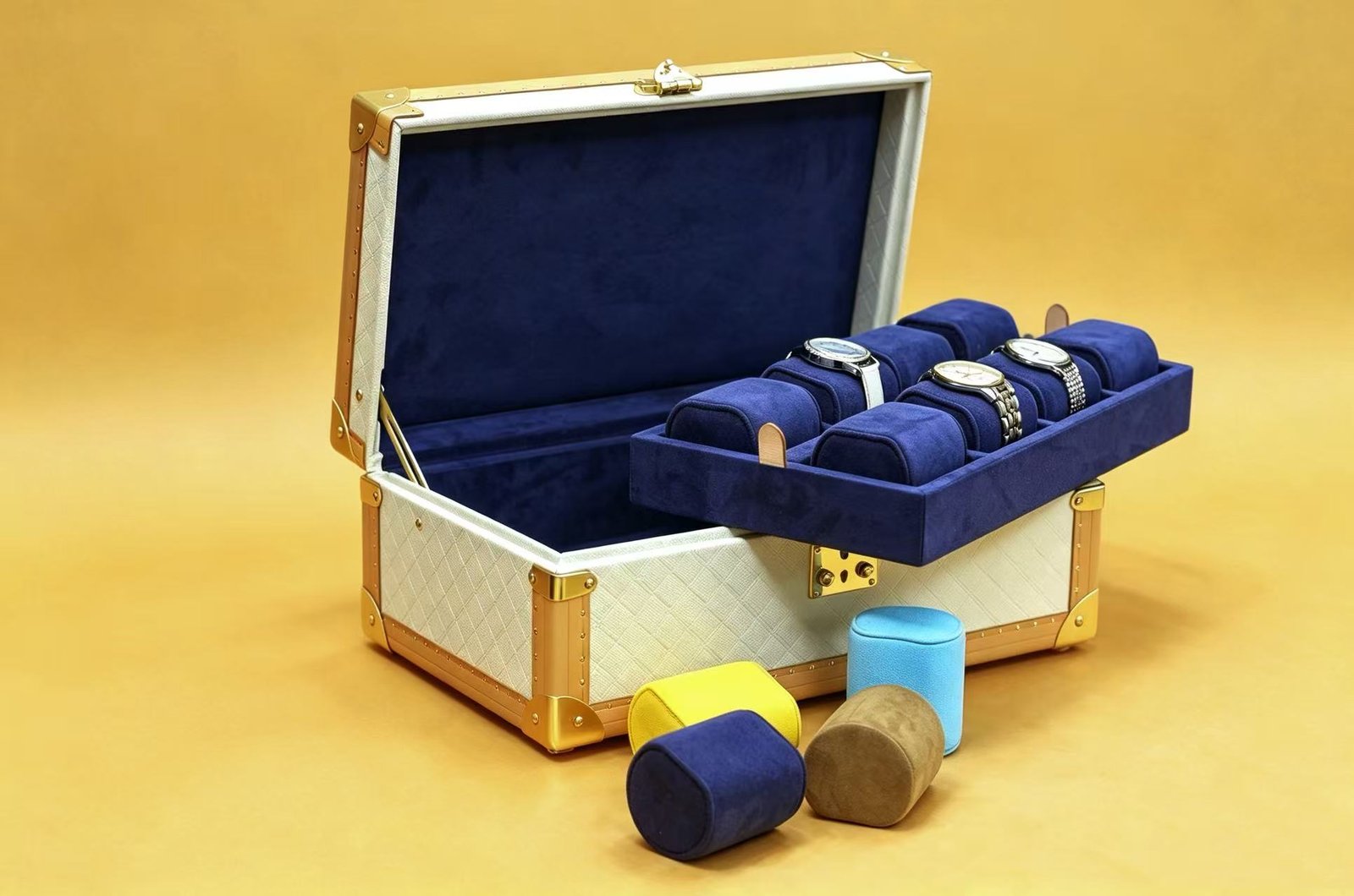 8 Slots Watch Case | Handmade Watch Box - Image 2