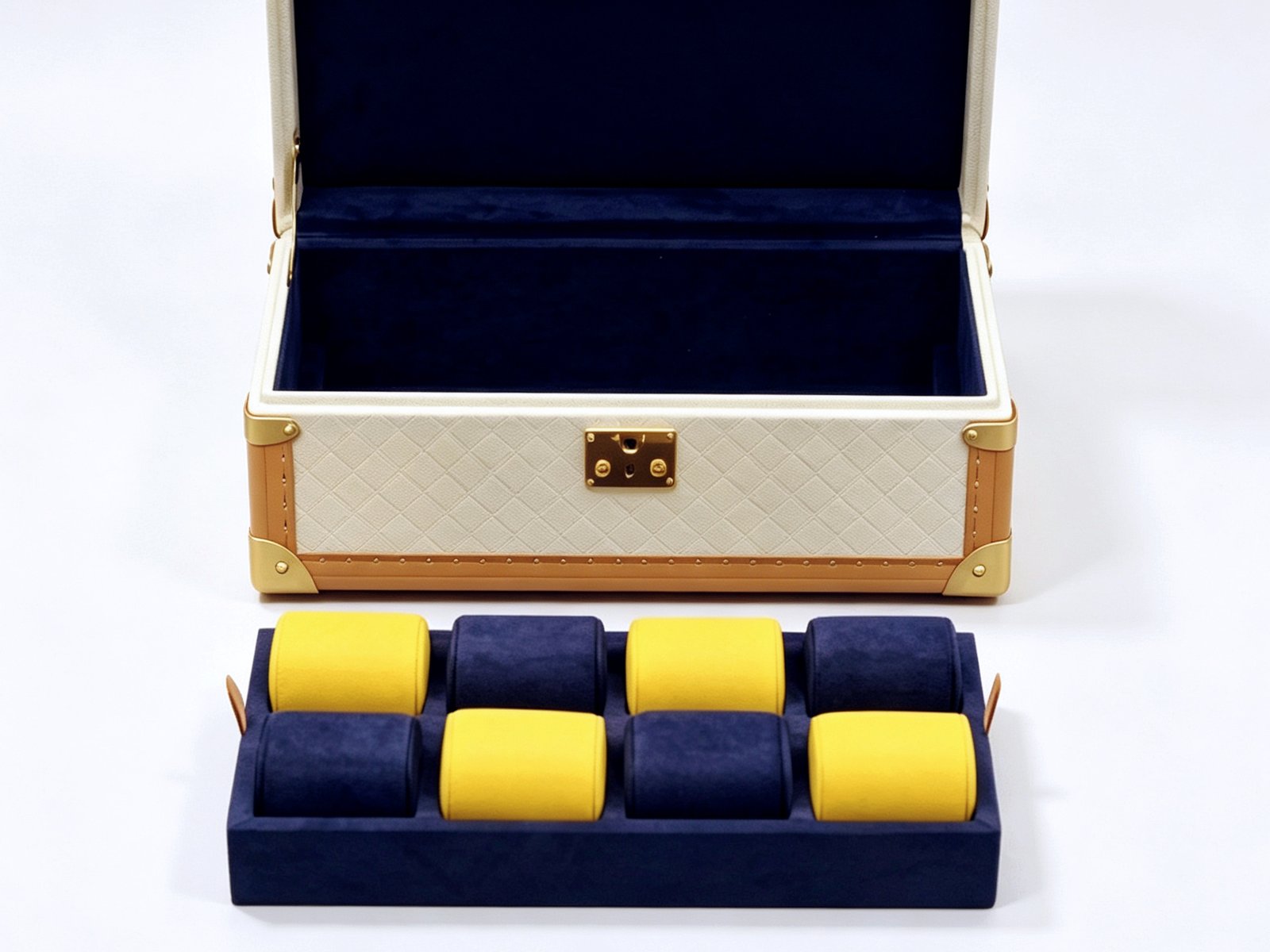8 Slots Watch Case | Handmade Watch Box - Image 4