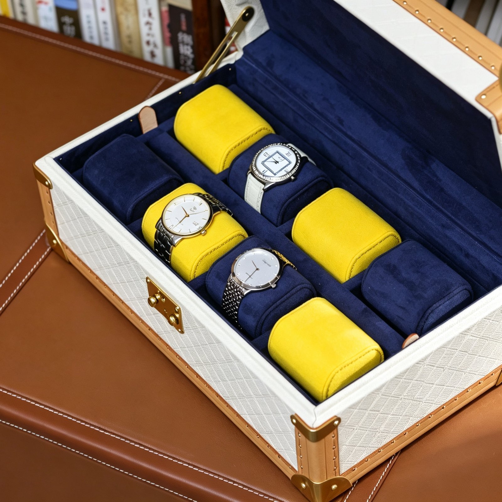 8 Slots Watch Case | Handmade Watch Box - Image 3